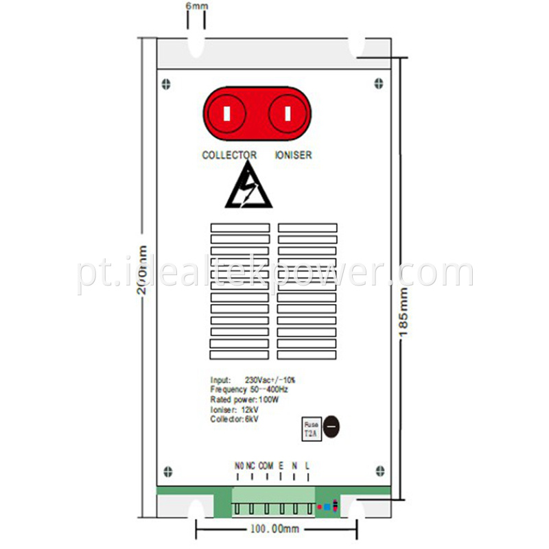 Ap04a 300w High Voltage Power Module Physical Drawing